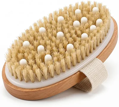 Cepillo Corporal Exfoliante de Madera con Cerdas Naturales - Mejor Precio
