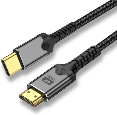 Câble USB-C vers HDMI 4K @ 60 Hz, compatible avec iPhone 16/17 et MacBook