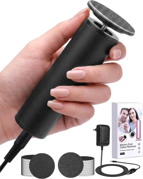 Rasp pour les pieds Honeyglow avec 60 disques abrasifs et vitesse variable - Anti-callus - Meilleures affaires