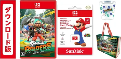 スプラトゥーン レイダース|オンラインコード版 &サンディスク マイクロSDエクスプレスカード 256GB 【Amazon.co.jp限定】特典付き