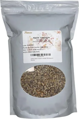 Alpiste Compuesto Genérico para Pájaros, Libre de Polvillo, Alimento Balanceado 100% Natural (2 paquetes)