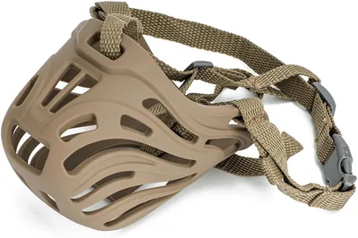LANCI Dog Muzzle, Breathable for Medium to Large Dogs, Soft TPE, Anti-Biting, Adjustable, XL