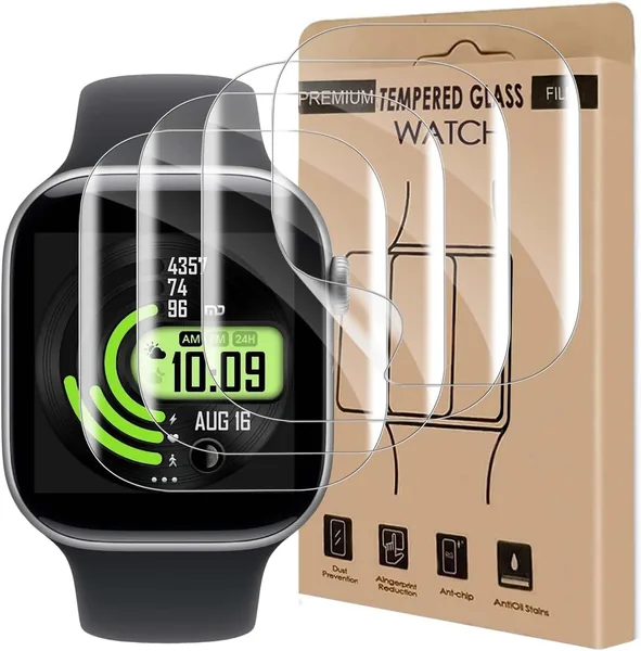 Pack de 4 câbles leaders en TPU souple pour Apple Watch Série 11 (42 mm), protection 3D en verre trempé anti-rayures, offre exclusive -98% sur Amazon