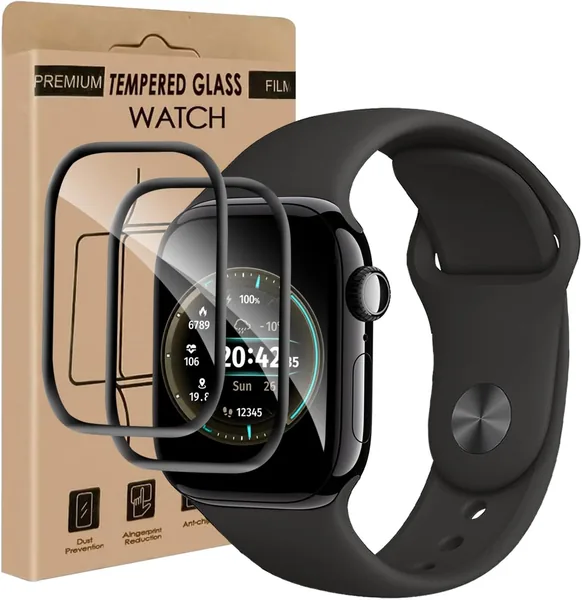 Cable Leader Verre Trempé pour Apple Watch Series 11 46 mm - Protection Résistante, Anti-Empreintes Digitales, Sans Bulles, HD