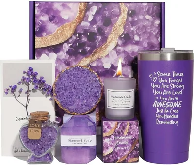 Spa Gift Set, 7 Piece Purple Theme (Discount)