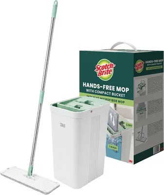 Scotch-Brite™ Hands-Free Mop with Compact Bucket