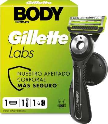 Gillette Labs Body + Intimate Men's Trimmer 26% Off | Blade Anti-Ingrown, Manos de Goma