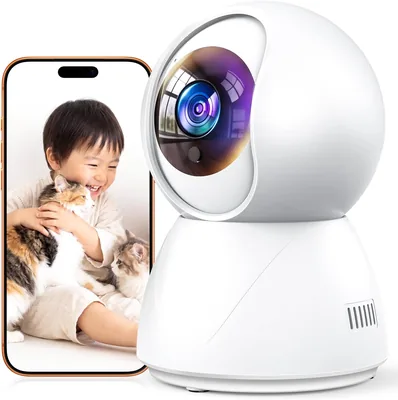 ペットカメラ iPhone対応 8M 4K AI自動追跡 スマホ互換 1080PフルHD 24時間記録 | 最高価格 - Amazonで比較して節約