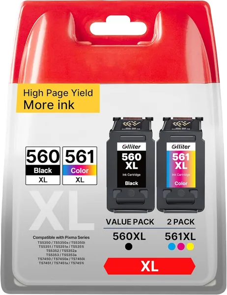 Kompatible Patronen für Canon Drucker: 560 XL 561 XL für PIXMA TS Modelle, 20% Rabatt