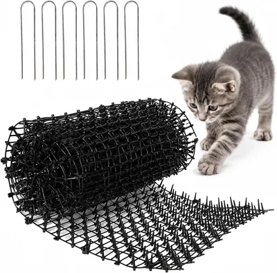 Lukanato Tapete Repelente para Gatos 2 m x 30 cm, Alfombrilla Antigatos con Pinchos, Dispositivos Repelentes de Mascotas con Mejores Precios