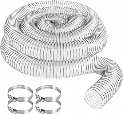 Transparent PVC Suctionhose 50 mm, Flexibel Vacuumfräkning, Best Price