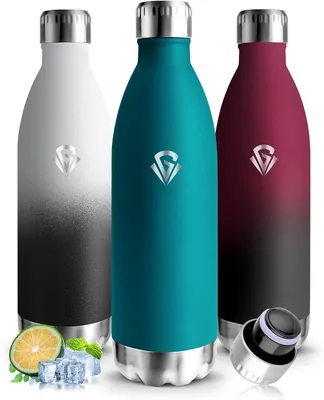 Mujigaga 1 Litro Termica Bottiglia d'Acqua Senza BPA, Isolamento a Vuoto in Acciaio Inossidabile, Resistente alle Perdite Termica, Perfetta per il Gym - Best Deal