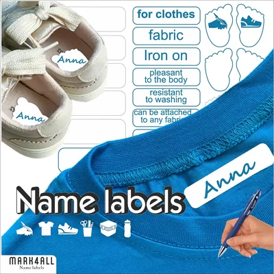 Fabric Labels - Washable & Waterproof Clothing Tags for Kids