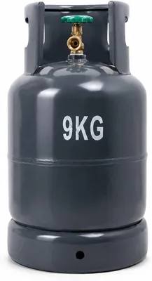 Silver 9kg Empty Cylinder