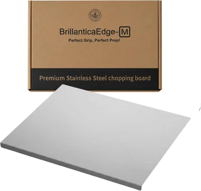 304 Stainless Steel Chopping Board - Lip Prep Board Best Deal