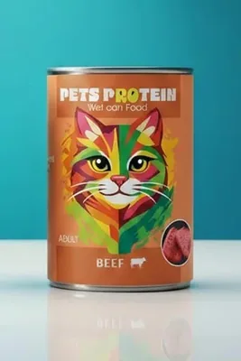 طعام قطط بروتين خام - وجبة غنية بالبروتين والنكهة من منطقة الحيوانات الأليفة (Pets Protein Wet Cat Food - Beef Adult) أفضل صفقة