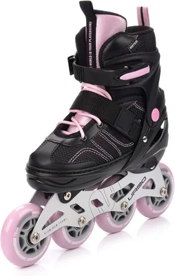 Meteor Kids Inline Skates Urbo Justerbar för Äldre Barn Flicka Junge 34-37/38-41 med ABEC-9 PU Räder 76-80mm Brems