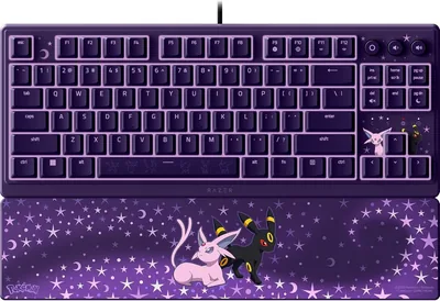 Razer Ornata V3 Tenkeyless Pokémon Espeon & Umbreon Edition - Kompaktes Flaches Gaming-Tastatur - Chroma Beleuchtet - Best Deal