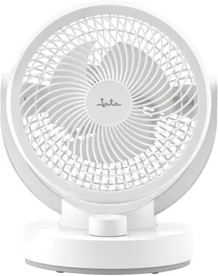 JATA JVCA1815 - Ventilador Compacto de Aire 40W, Potente y Silencioso, 3 Velocidades, Oscilación Automática, Cabeza con Inclinación de 90°, Flujo Elevado 14