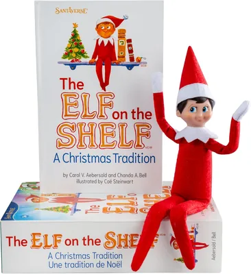 Elf on the Shelf Box Set - Poseable Elf with Blue Eyes