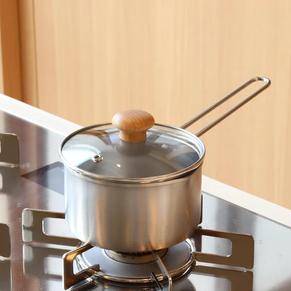 Tetsunagi T101600 Single Handle Pot, Milk Pan