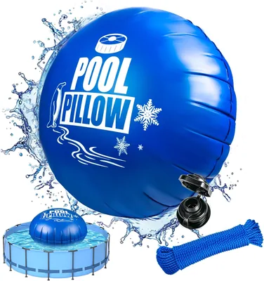 BerrysParadise Winter Pool Aufblaser, Durchmesser 3.6 m, XXXL Luftkissen für Schwimmbad mit Doppelnähten, 20 m Seil, Aufblasbares