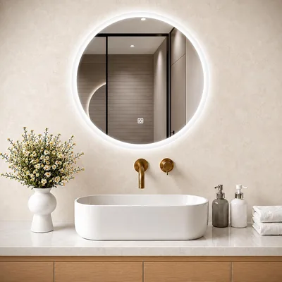 MIKIICOOCO Bathroom Mirror LED Lights 50x50cm - Best Deal