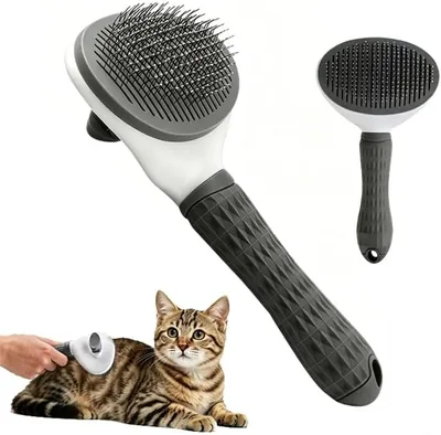 Cepillo para Perros y Gatos Deslanador para Perro y Gato Peine para Perro de Pelo Corto Quita Pelo Cepillos de A