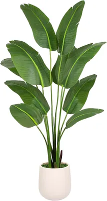 Cokrsh 160cm Planta Artificial del Paraíso con Maceta - Árbol Artificial Realista, 21% de Descuento