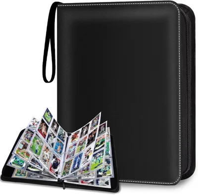 GODREAM Fichário para 900 Cartas - Álbum com Ziper, 9 Bolsos e 50 Folhas Frente e Verso