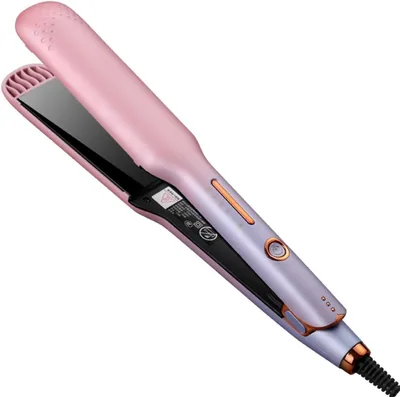 Professional Hair Straightener & Curler, 4 Temp Settings, Fast Heating, Ceramic Coating