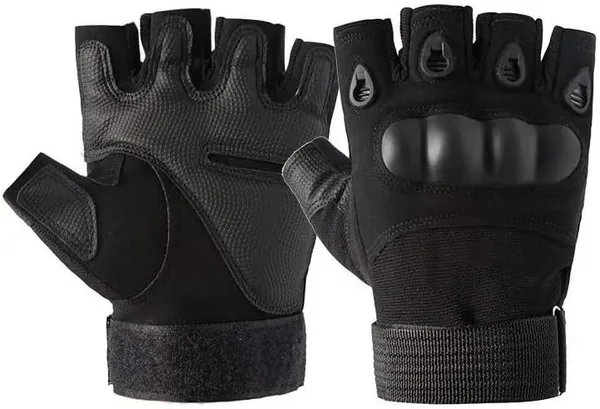 Tactical Half Finger Gloves - Hard Knuckle, Breathable & Elastic - Sports, Hiking, Cycling, Motorcycle - ZAR 60.00 Best Deal