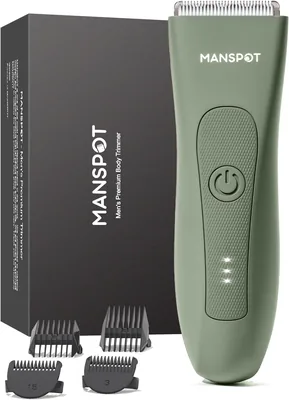 MANSPOT Elektrische Scheerapparaat voor Mannen, Body Lover met Keramisch Mes, Intim scheerer, Waterdicht IPX7, Nat en Droog voor Gevoelige Huid - Beste Deal