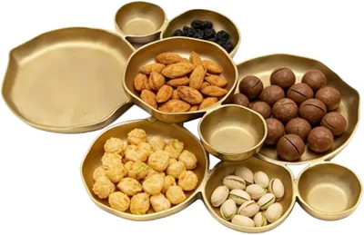 Cluster Serving Bowls Gold, 9-piece Set - Best Deal