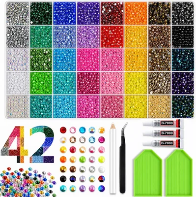 HSYDIY Bedazzling Kit 42000 Rhinestones AB Gems - Best Deal
