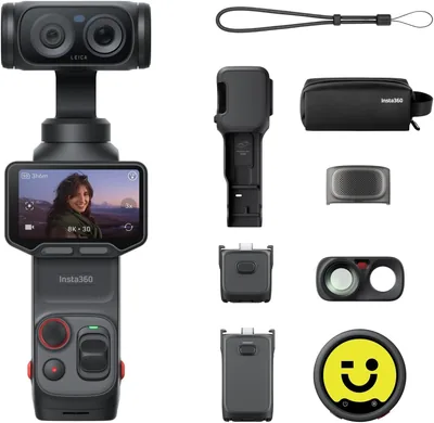 كاميرا Insta360 Luna Ultra Bundle - كاميرا تصوير فيديو 8K بجهازين عدسة من لايكا
