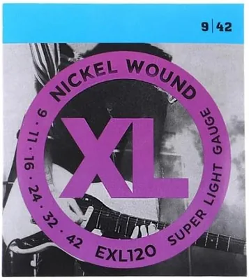 Cuerdas de guitarra eléctrica EXL110/EXL115/EXL120/EXL130 con envoltura redonda de níquel - Mejor Oferta