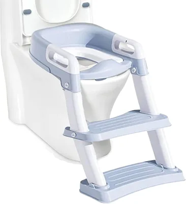 Potty Training Seat - Adjustable Height, Foldable & Non-Slip, Splash-Proof - Fits Standard/Elongated Toilets - Best Deal