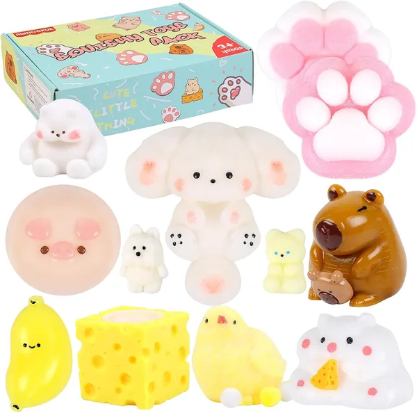 Taba Squishy Toys Kit 12 Pcs - Sensory Fun for Kids