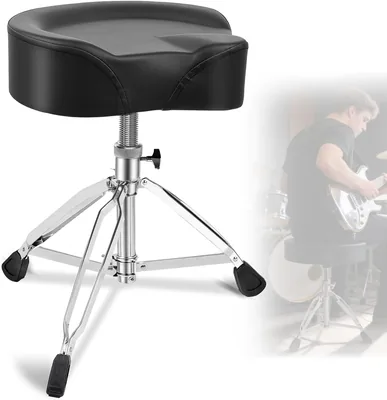 Adjustable Drum Throne 8% Off | PU Seat Steel Frame