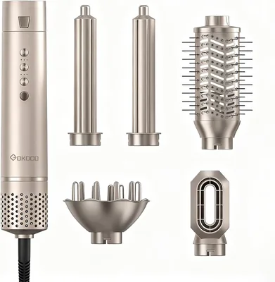 Secador de Cabelo 5 em 1 GOKOCO Profissional Bivolt com Íons Negativos, 449,99 - Melhor Preço