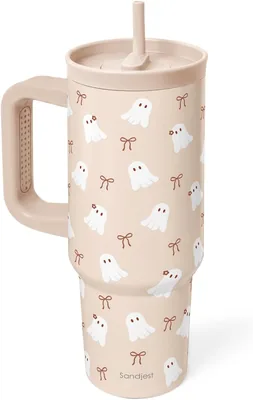 Boo Stainless Steel Tumbler 40oz with Handle