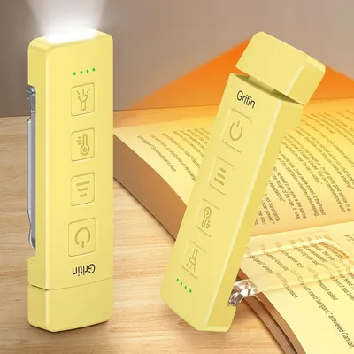 Gritin 2026 Luce per Lettura a Letto, Torcia 2 in 1 con LED Full Spettro