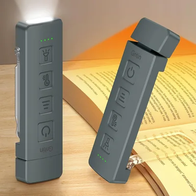 Gritin 2026 Luce per Lettura a Letto, Torcia 2in1 con LED Full Spettro, 7 Colori - Best Deal