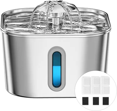Cat Water Fountain Stainless Steel 74oz (2.2L) Best Deal