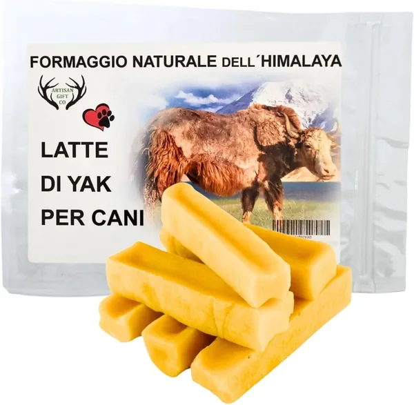ARTISAN GIFT CO Latte di Yak per Cani e Cuccioli - Barrette da Masticare Naturali - Snack Dentale Duraturo, XS - 6 Unità | Barrette da Masticare