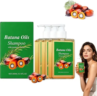 Shampoo Batana de 3 piezas con Extracto de Romero, Shampoo Anti-Caída para Hombre y Mujer, 300ml - Mejor Oferta