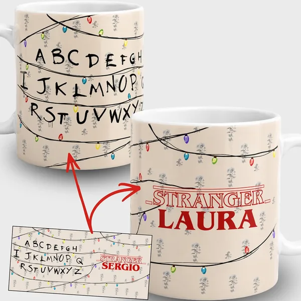 UNIKALIA Stranger Mug Personalised with Name