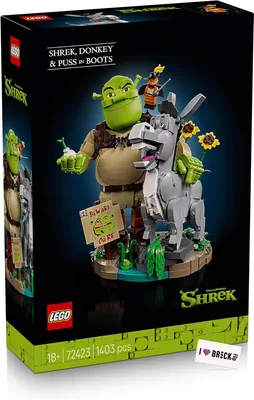 LEGO Shrek, osioł i bosa kotka - LEGO 72423 z włączoną wydrukowaną płytką Best Price