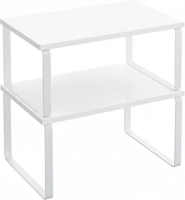Baroni Home Set di 2 Scaffali Organizzatori da Cucina, Portaspice in MDF e Metallo, Scaffali Multifunzione Salvaspazio